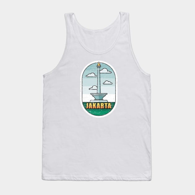 Jakarta Logo Tank Top by Mandra